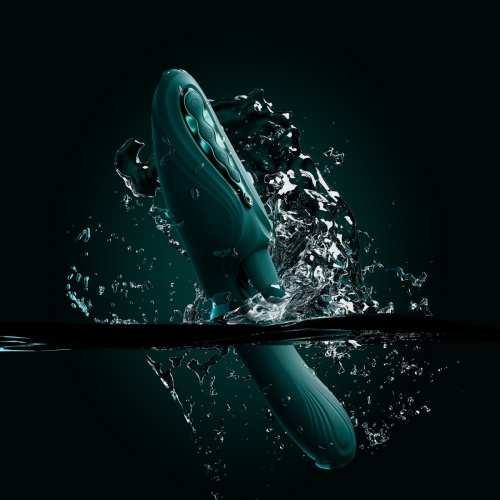 Вибратор Ares G-Spot Rabbit с функцией нагрева,черный фото 2