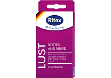 Презервативы Ritex Lust-8 с рифлением и пупырышками