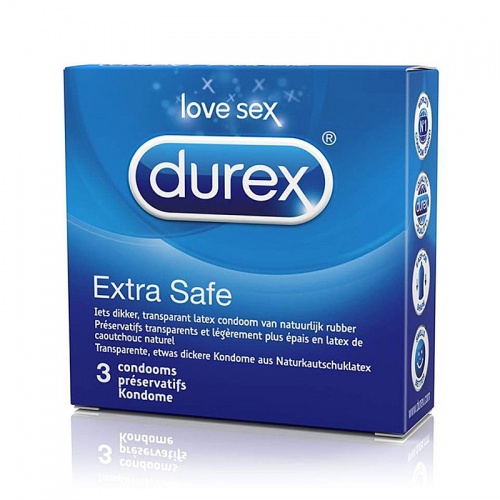 Дюрекс-3 Extra Safe утолщенные презервативы