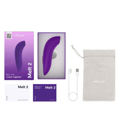 Бесконтактный клиторальный стимулятор We-Vibe Melt 2 фиолетовый фото 2