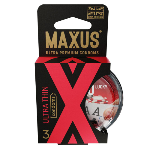 Презервативы MAXUS AIR Ultra thin, ультратонкие 3шт.