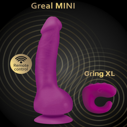 Gvibe Gring XL - Вибрирующее кольцо на палец 2 в 1, 5х3.7 см фото 6