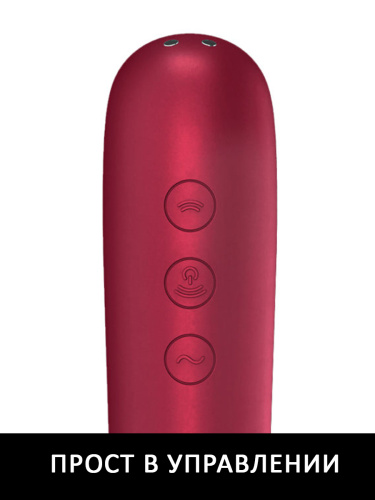 Satisfyer Стимулятор клитора вакуум-волновой Dual Love J2018-99, красный фото 7