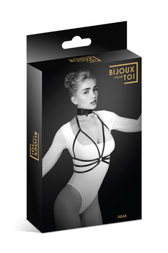 Bijoux Pour Toi Фиксация: упряжь на грудь Джулия Harnais tour de cou elastique Julia 