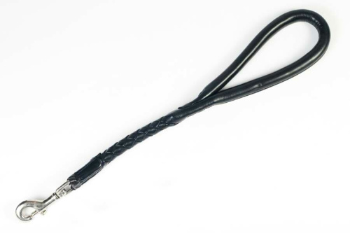 Поводок-водилка кожаный "Плетеный" 