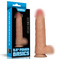 Реалистичный  фаллоимитатор с вибрацией Power Cock 9.5