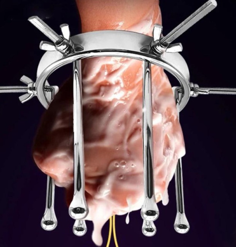 Металлический анальный-вагинальный расширитель,Фистинг  фото 46