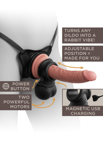 Pipedream - King Cock Elite 7″ Deluxe Body Dock Harness Set фото 13