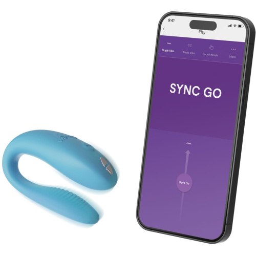 Вибратор для пар We-Vibe Sync Go бирюзовый SNSY5SG8 фото 5