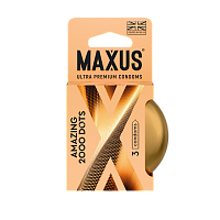 Презервативы MAXUS 2000 Amazing Dots  точечные, 3 шт