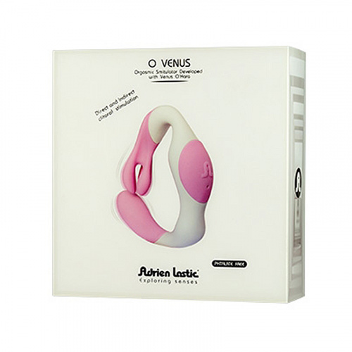 Вагинально-клиторальный стимулятор "O Venus", розовый фото 2