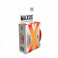 Презервативы гладкие анатомические MAXUS Sensual