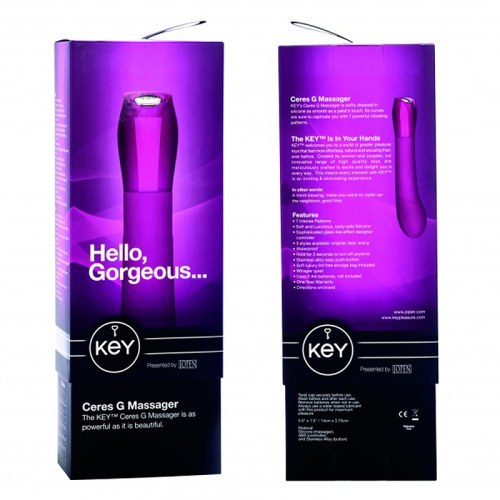 Вибромассажер "Ceres Original Key", фиолетовый фото 3