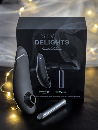 Womanizer Подарочный набор Silver Delights, черный фото 8