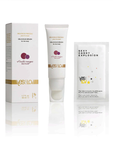 YESforLOV Массажное масло Delicious Brush Красные фрукты, 50 мл фото 6