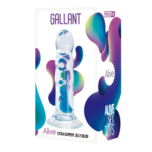 20730 / Фаллоимитатор на присоске Gallant Jelly Dildo прозрачный