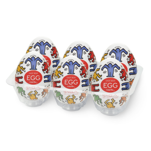 Мастурбатор яйцо "KEITH HARING EGG DANCE" фото 3