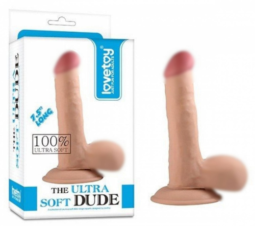 Фалоимитатор реалистик The Ultra Soft Dude 7.5" LV 1083 LV фото 2