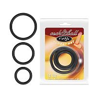 BI-026013 / Набор Эрекционных колец Cock & Ball rings Rubber Set