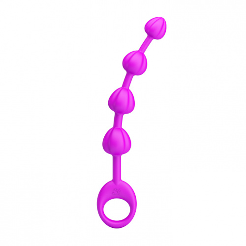 Анальная цепочка из шариков Beeds-4, розовая