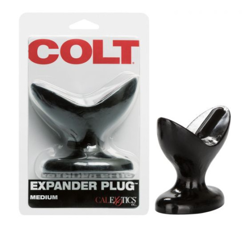Анальная пробка Colt Expander Plug - Medium средняя, черная фото 2