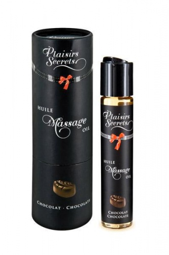 Plaisir Secret Массажное масло Huile Massage Oil Chocolate с ароматом шоколада, 59 мл