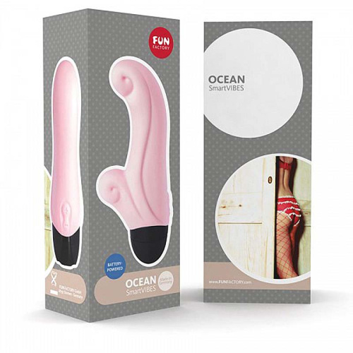 Вибратор точки G и клитора "Ocean", нежно-розовый  фото 3