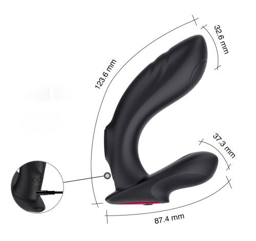 Вибромассажер RALF черный  фото 4