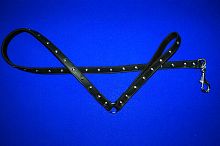 Поводок кожаный "Привязь любви-1" (подшитый), длина 1025мм