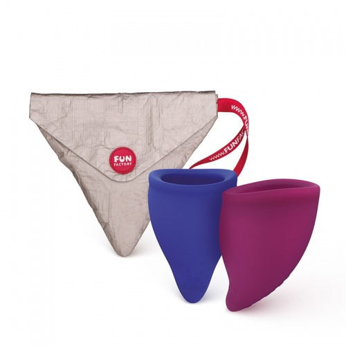 Набор менструальных чаш "Fun Cup Explore Kit", фиолетовый фото 2