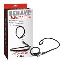 Ошейник из полиуретана с поводком для любовных игр Sexy Slave Collar&Leash CN-632112462