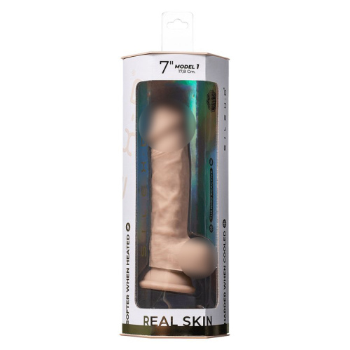 Фаллоимитатор SILEXD Model 1 Real Skin, телесный, 7"