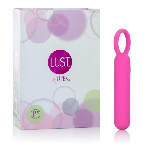 Вибромассажер перезаряжаемый "Пулька с кольцом", розовый