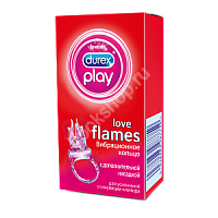 Вибрационное кольцо с дополнительной насадкой Durex play love flames