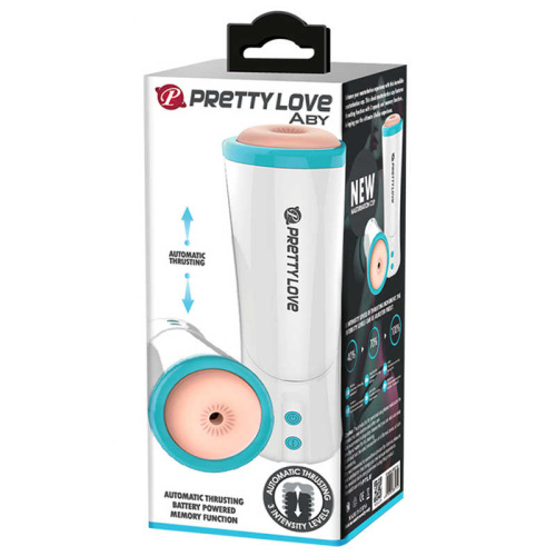 Мужской мастурбатор-анус в тубе с возвратно-поступательными движениями и звуком «Aby», Baile  фото 2