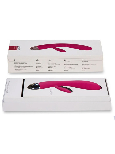 SVAKOM Вибратор из силикона Barbara 18.8 см, сливово-красный фото 10