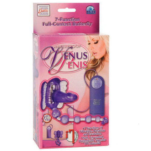 Стимулятор клитора на ремешках, с пультом, фиолетовый фото 2