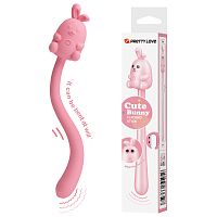 Мини-вибростимулятор Cute Bunny, розовый