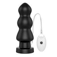 ВИБРАЦИОННЫЙ АНАЛЬНЫЙ РИГГЕР KING SIZE 20 СМ - ЧЕРНЫЙ 120117  LV