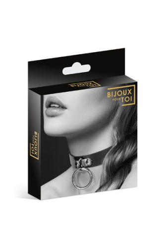 Чокер "Кольцо", черный COLLIER FETISH NOIR