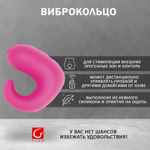 Набор анальная пробка и вибро-кольцо на палец «Gvibe Gkit» фото 4