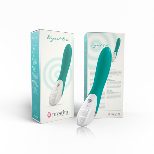 Вибратор "Elegant Eric", бирюзовый фото 8