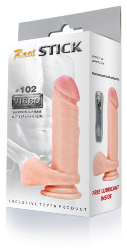 Вибратор телесный 17 см  961002 TF  фото 2