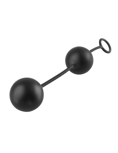 Анальные шарики со смещенным центром тяжести черные 4640-23 