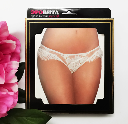 Кружевные трусики на шнуровке 2XL фото 2