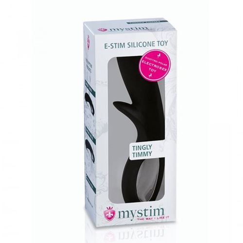 Вагинально-клиторальный электростимулятор "Tingli Timmy E-Stim Dildo" фото 2