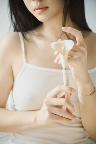 Двусторонний вибромассажёр CALLA,айвори фото 2