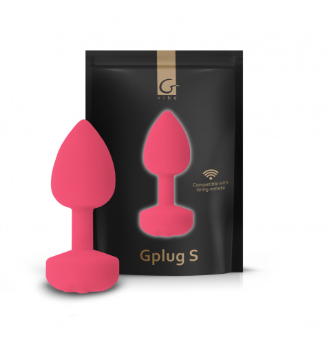 Gvibe Gplug Small - Инновационная маленькая дизайнерская пробка с вибрацией, 8х2.8 см (розовая) фото 6