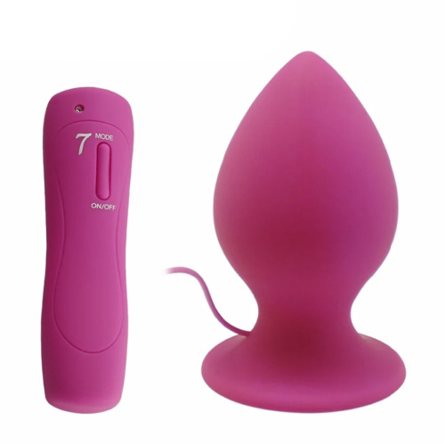 Анальная втулка с вибрацией, розовый фото 6