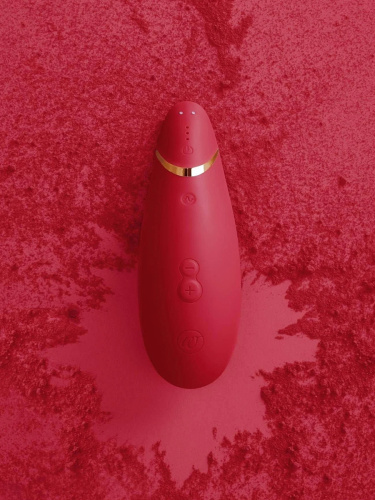 Womanizer Стимулятор клиторальный бесконтактный Premium, красный/золотой фото 10